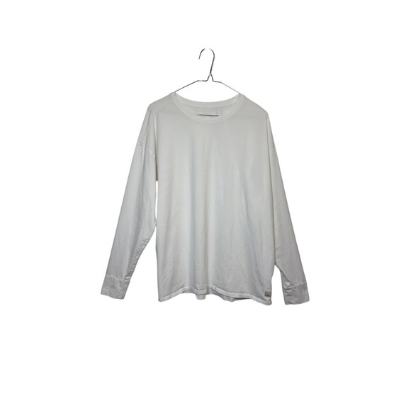 Vuori Tops - Vuori Long Sleeve T-Shirt Women Large White Relaxed Fit Athleisure Crew Neck
